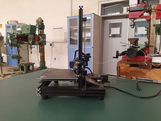The printer among the workshop machines at Baze University